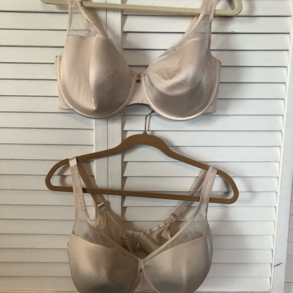 TWO Lane Bryant 40DD off white gently used bras